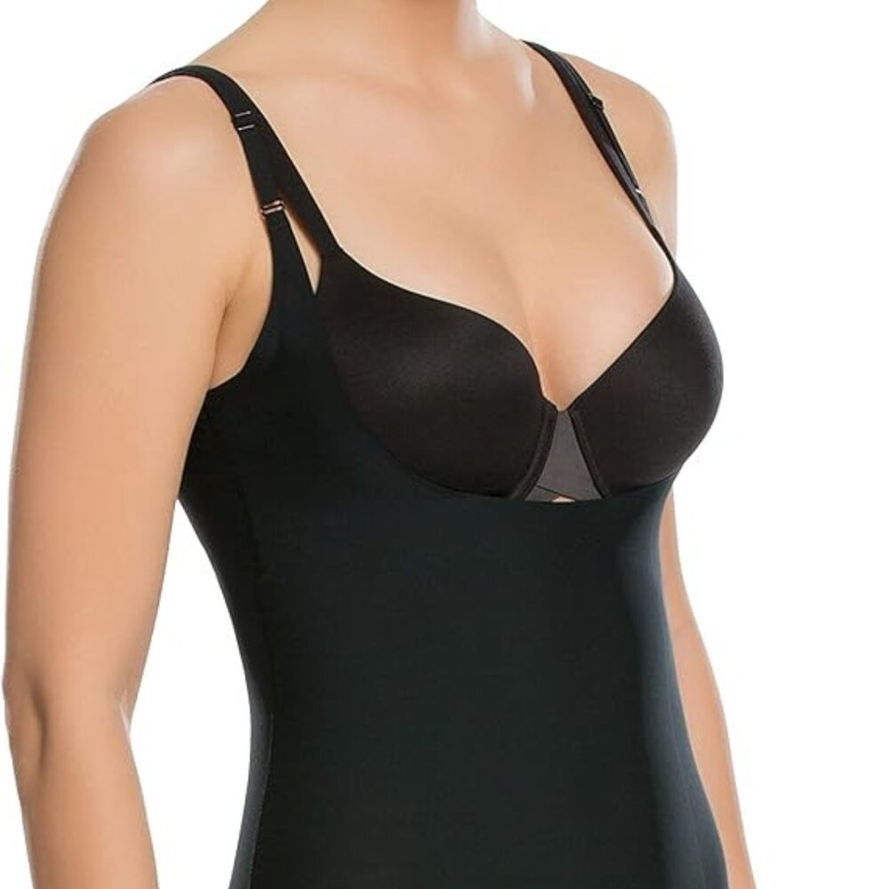 SPANX Shapewear for Women Thinstincts Open-Bust Bodysuit Black - Picture 7 of 9
